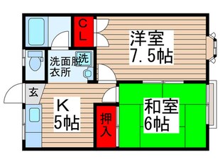 サンローズ増尾の物件間取画像